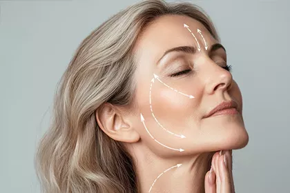 Tratamento facial para rejuvenescimento e firmeza da pele.